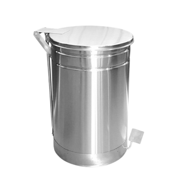 Basurero 30 Lts. acero inoxidable pedal acero
