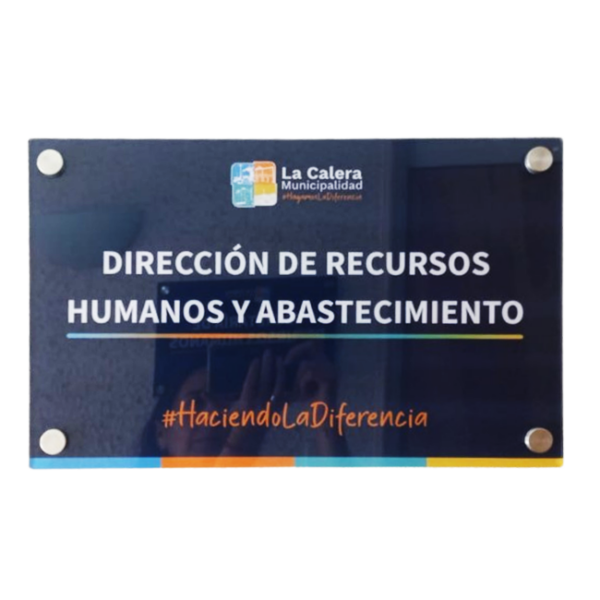 Letrero Acrílico Municipalidad 2