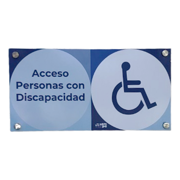 Señalética Acceso Personas con Discapacidad